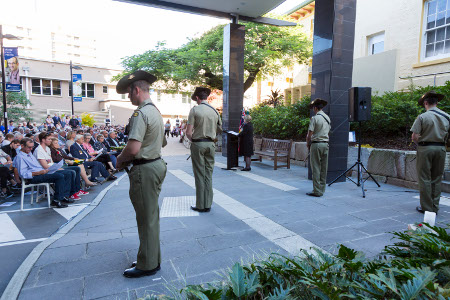 Photo of ANZAC parade silence