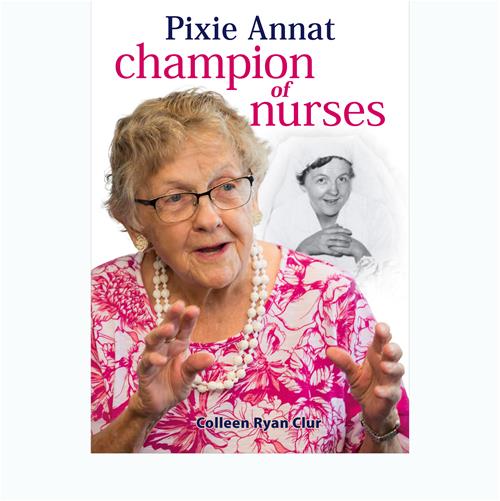 Pixie on the cover of her biography