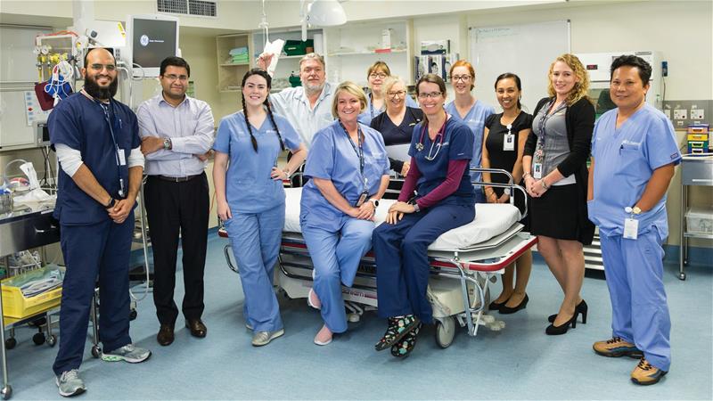 The team of doctors and staff at St Andrew's Emergency Centre